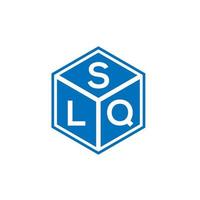 SLQ letter logo design on black background. SLQ creative initials letter logo concept. SLQ letter design. vector