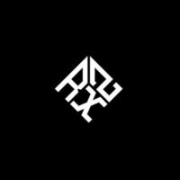 diseño del logotipo de la letra rxz sobre fondo negro. concepto de logotipo de letra de iniciales creativas rxz. diseño de letras rxz. vector