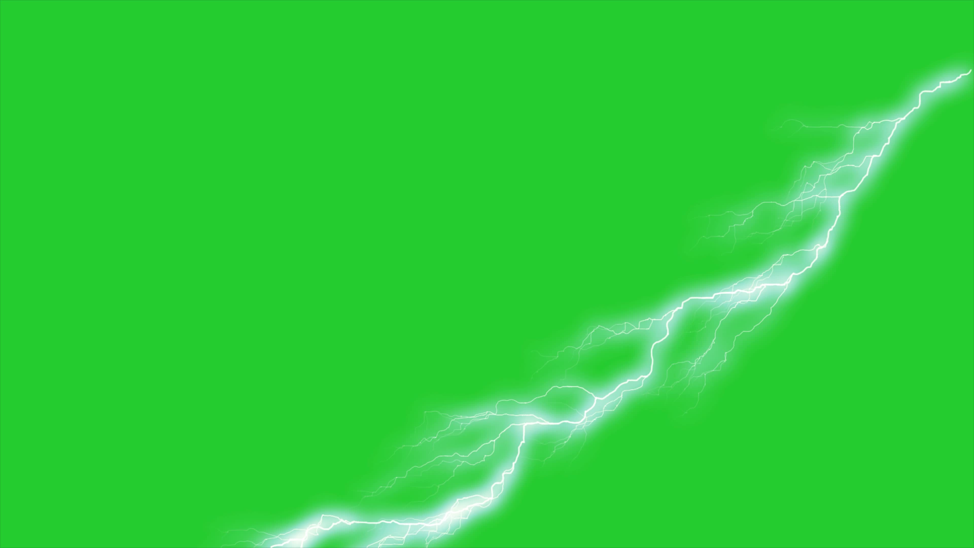Thunderstorm Lighting Green Screen Video Effects.Lightning Strike