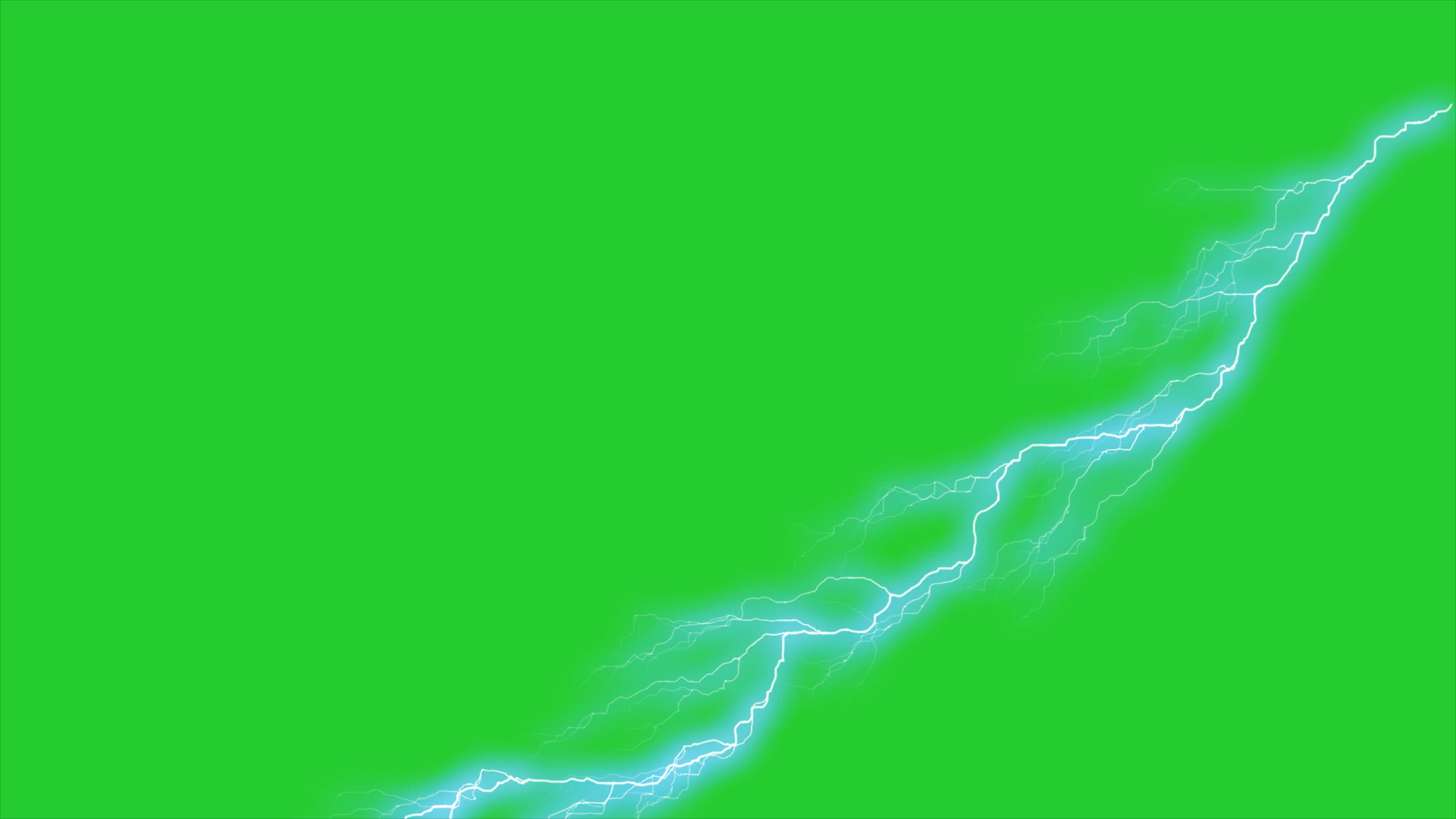 Thunderstorm Lighting Green Screen Video Effects.Lightning Strike