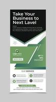 Professional creative agency corporate rollup banner template vector