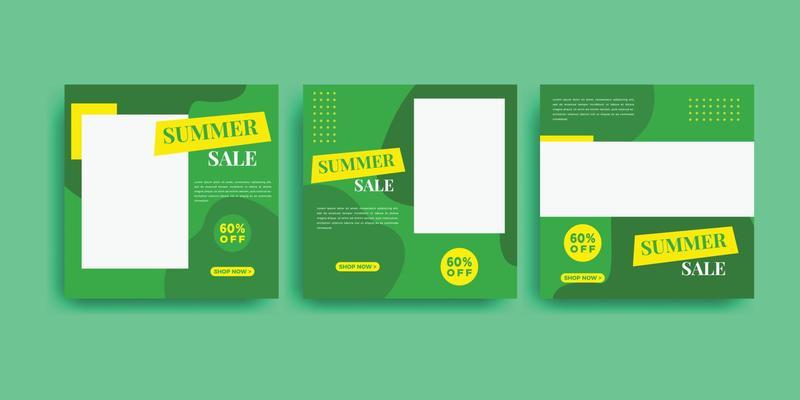 Summer sale social media post template.