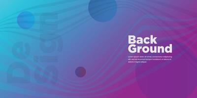 Blue purple gradient color vector background template with wave stripe.