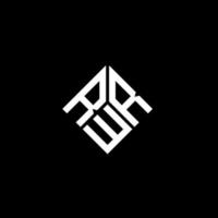 RWR letter logo design on black background. RWR creative initials letter logo concept. RWR letter design. vector