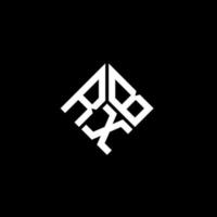 RXB letter logo design on black background. RXB creative initials letter logo concept. RXB letter design. vector