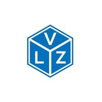 diseño de logotipo de letra vlz sobre fondo negro. concepto de logotipo de letra de iniciales creativas vlz. diseño de letras vlz. vector