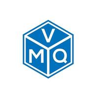 diseño de logotipo de letra vmq sobre fondo negro. Concepto de logotipo de letra de iniciales creativas vmq. diseño de letras vmq. vector
