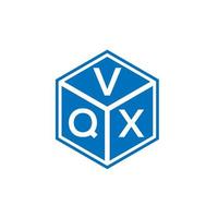 diseño de logotipo de letra vqx sobre fondo negro. Concepto de logotipo de letra de iniciales creativas vqx. diseño de letras vqx. vector