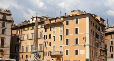 Obelisk in Pantheon Square - Piazza della Rotonda in Rome, Italy photo