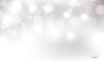 Bokeh white grey background Free Vector