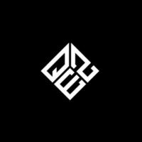 diseño de logotipo de letra qez sobre fondo negro. concepto de logotipo de letra inicial creativa qez. diseño de letras qez. vector