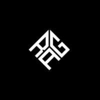 RAG letter logo design on black background. RAG creative initials letter logo concept. RAG letter design. vector