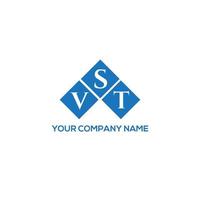 VST letter logo design on white background. VST creative initials letter logo concept. VST letter design. vector