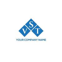 VST letter logo design on white background. VST creative initials letter logo concept. VST letter design. vector