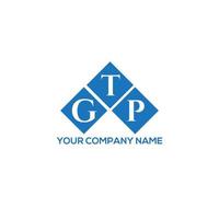 GTP letter logo design on white background. GTP creative initials letter logo concept. GTP letter design. vector