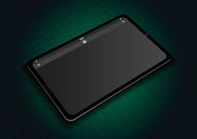 Realistic tablet mock up for background vector