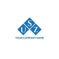 USZ creative initials letter logo concept. USZ letter design.USZ letter logo design on white background. USZ creative initials letter logo concept. USZ letter design. vector