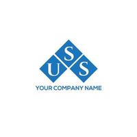 USS letter logo design on white background. USS creative initials letter logo concept. USS letter design. vector