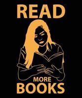 Read More Books Vector T-Shirt Design