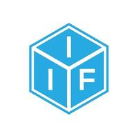 diseño de logotipo de letra iif sobre fondo negro. concepto de logotipo de letra de iniciales creativas iif. si diseño de letras. vector