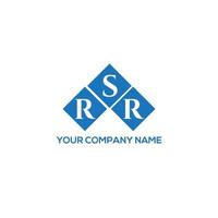 RSR letter logo design on white background. RSR creative initials letter logo concept. RSR letter design. vector