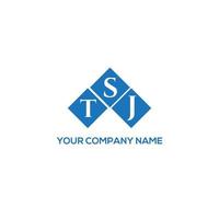 TSJ creative initials letter logo concept. TSJ letter design.TSJ letter logo design on white background. TSJ creative initials letter logo concept. TSJ letter design. vector