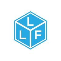 LLF letter logo design on black background. LLF creative initials letter logo concept. LLF letter design. vector