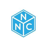 diseño de logotipo de letra nnc sobre fondo negro. Concepto de logotipo de letra de iniciales creativas nnc. diseño de letras nnc. vector