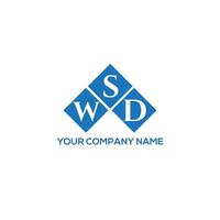 concepto de logotipo de letra de iniciales creativas wsd. wsd letter design.wsd letter logo design sobre fondo blanco. concepto de logotipo de letra de iniciales creativas wsd. diseño de letras wsd. vector