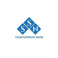 SSN letter logo design on white background. SSN creative initials letter logo concept. SSN letter design. vector