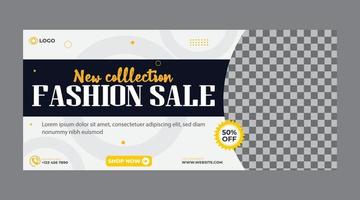 New Collection Banner Design Template vector