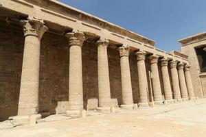 Front of Edfu Temple in Edfu, Egypt photo