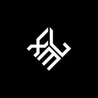 XML letter logo design on black background. XML creative initials letter logo concept. XML letter design. vector