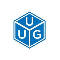 diseño de logotipo de letra uug sobre fondo negro. uug concepto de logotipo de letra de iniciales creativas. uug diseño de letras. vector