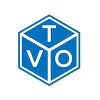 TVO letter logo design on black background. TVO creative initials letter logo concept. TVO letter design. vector