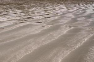 Background and texture photo of brown color sand.