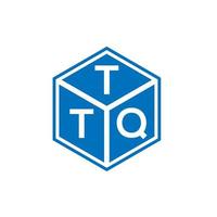 diseño de logotipo de letra ttq sobre fondo negro. concepto de logotipo de letra de iniciales creativas ttq. diseño de letras ttq. vector