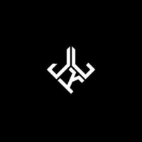 JKL letter logo design on black background. JKL creative initials letter logo concept. JKL letter design. vector
