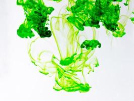 Food color drop and dissolve in water for abstract and background. photo