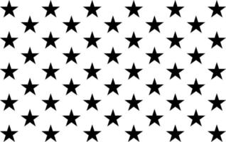 Seamless pattern with black stars vector