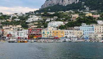 General view of Capri Island in Naples, Italy photo