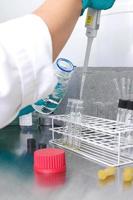 Person working in a medical lab photo