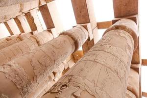 Columns in Hypostyle Hall of Karnak Temple, Luxor, Egypt photo