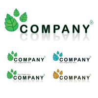 Tree leaf vector logo design, eco-friendly business concept