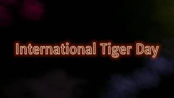 dia internacional do tigre video