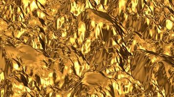 Melting Gold Metal Liquid Background Loop video