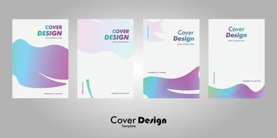 Creative Cover Design Gradient style business vector