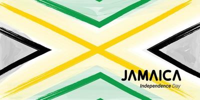 fondo de la bandera del día de la independencia de jamaica vector