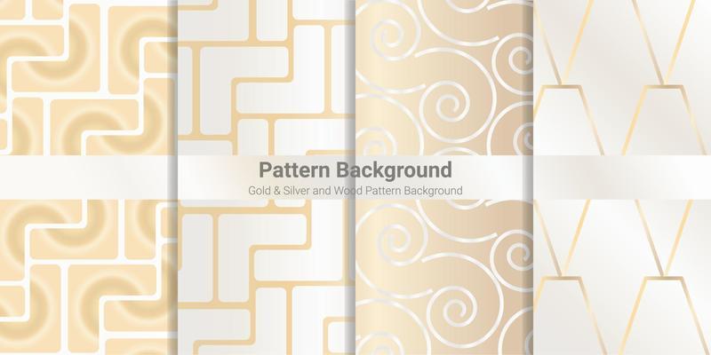pattern background gold, silver gold and wood pattern background