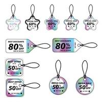 Bonus Price tags sticker. Price labels with various shapes. Sticker shapes for design mockups. Price tags stickers for preview tags, labels, price tags, coupons and discount vector